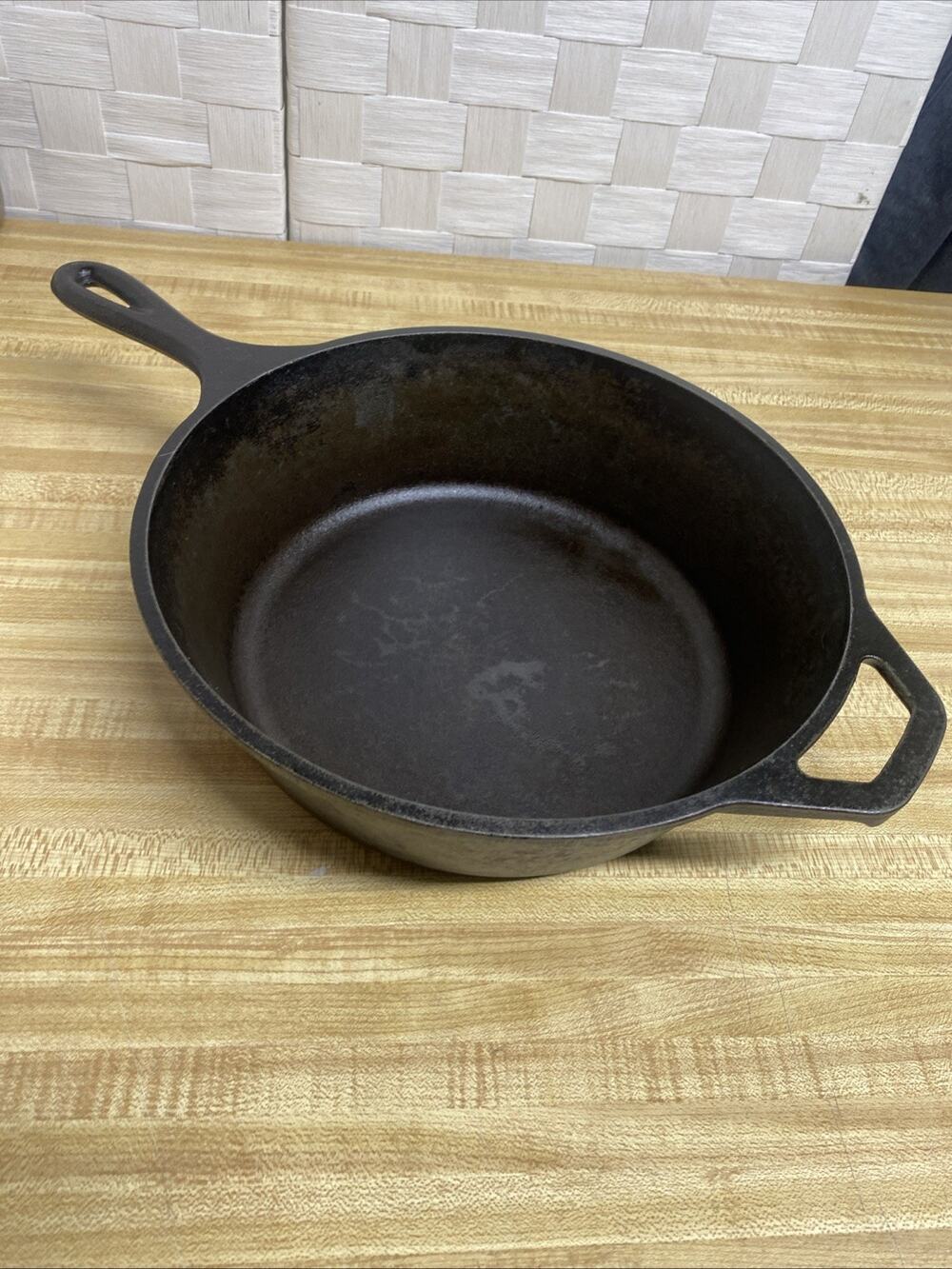 Lodge 8 CF Cast Iron Skillet Chicken Fryer 10 1/4" 3" Deep 3 USA VINTAGE